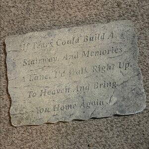 Memorial Stone Plaque -weight limit- ~Do Not Bundle~
